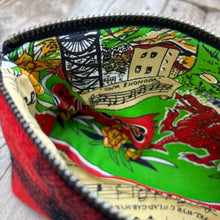 Load image into Gallery viewer, Larch, Zip Case, medium (Wales Tea Towel liner)