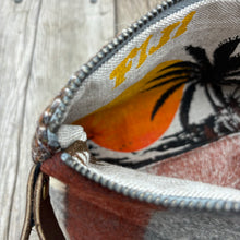 Load image into Gallery viewer, Chestnut, Zip Case, medium (Fiji Tea Towel liner)