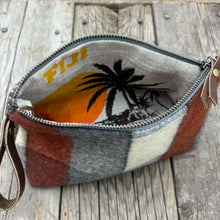 Load image into Gallery viewer, Chestnut, Zip Case, medium (Fiji Tea Towel liner)