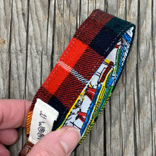 Load image into Gallery viewer, Woolly Key Ring - Red Tartan
