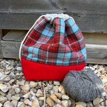 Load image into Gallery viewer, Drawstring Project Bag, medium - Sleet
