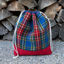 Load image into Gallery viewer, Drawstring Project Bag, large - Thunder

