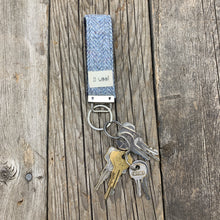 Load image into Gallery viewer, Woolly Key Ring - Light Blue Tweed
