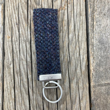 Load image into Gallery viewer, Woolly Key Ring - Dark Blue Tweed
