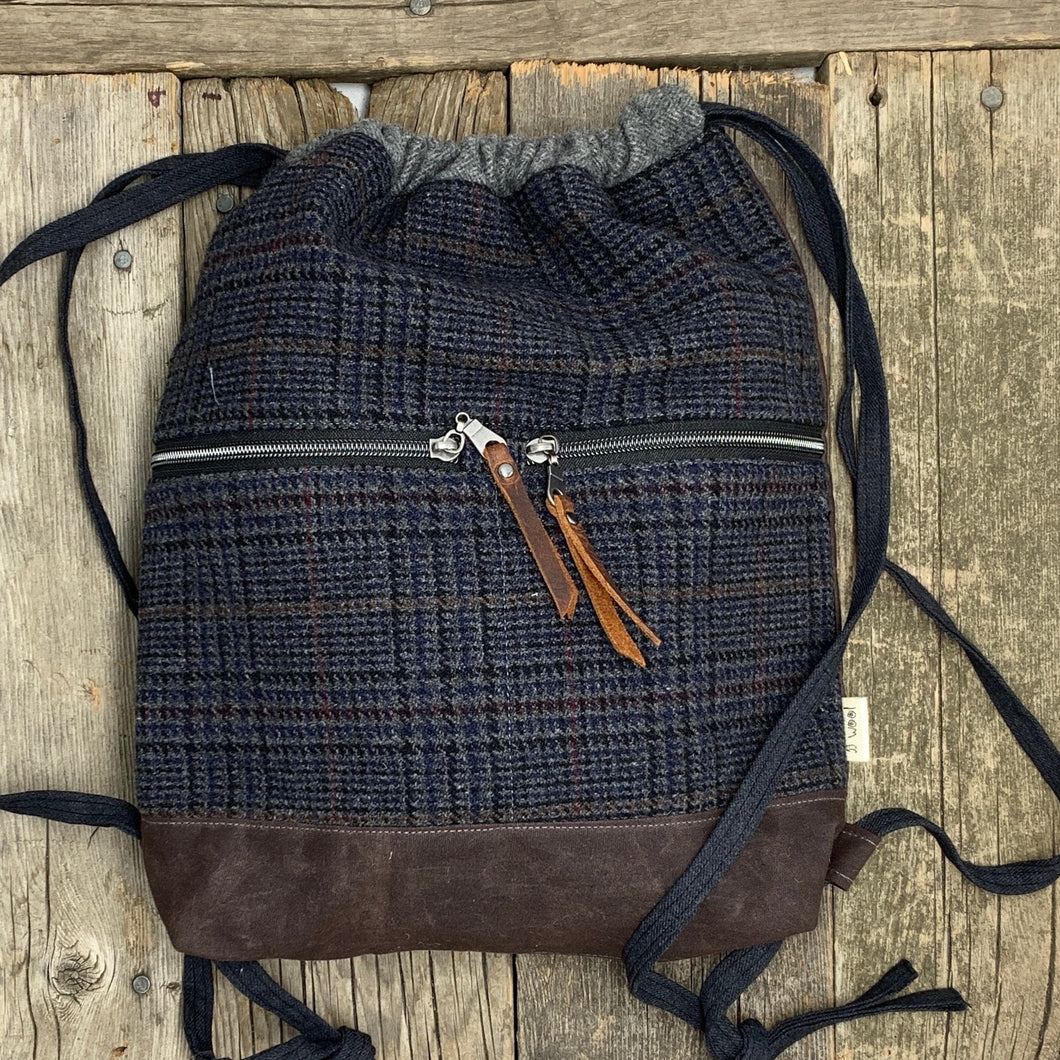 Drawstring, backpack - 'Apple'